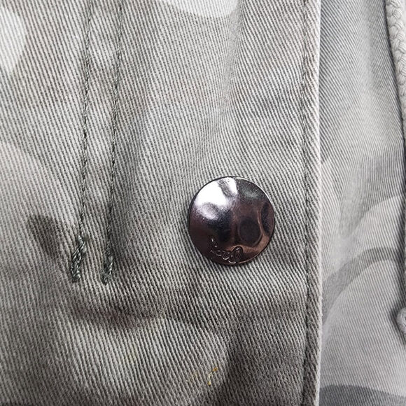 Triple Five Soul Grey Camo Cotton Zip Up Jacket Size M - Picture 5 of 10